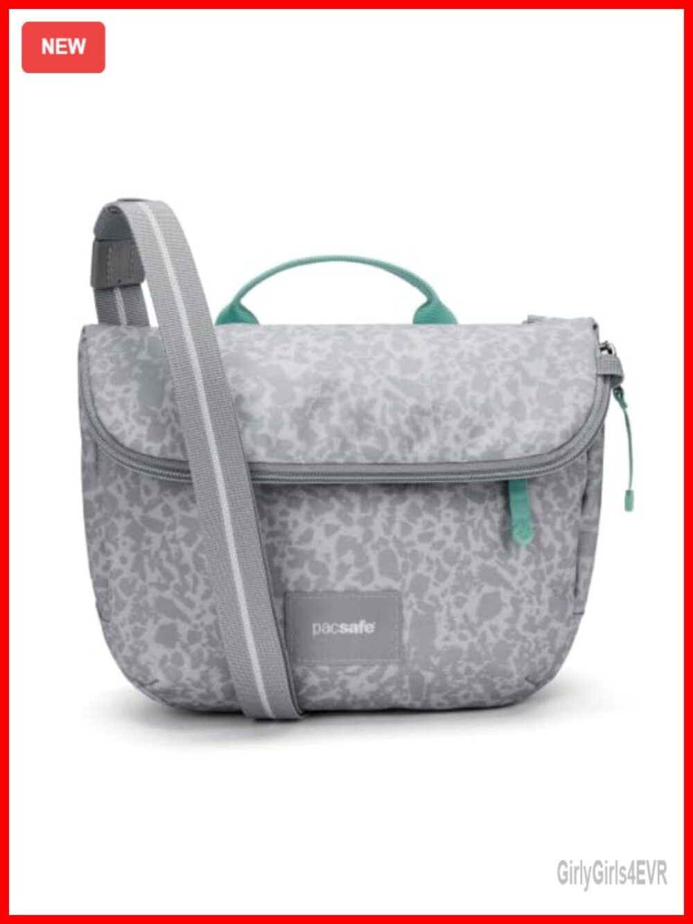 Anti Theft Saddle Crossbody Recycled Polyester Expandable RFID